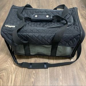 Sherpa Black Quilted Dog Travel Carrier